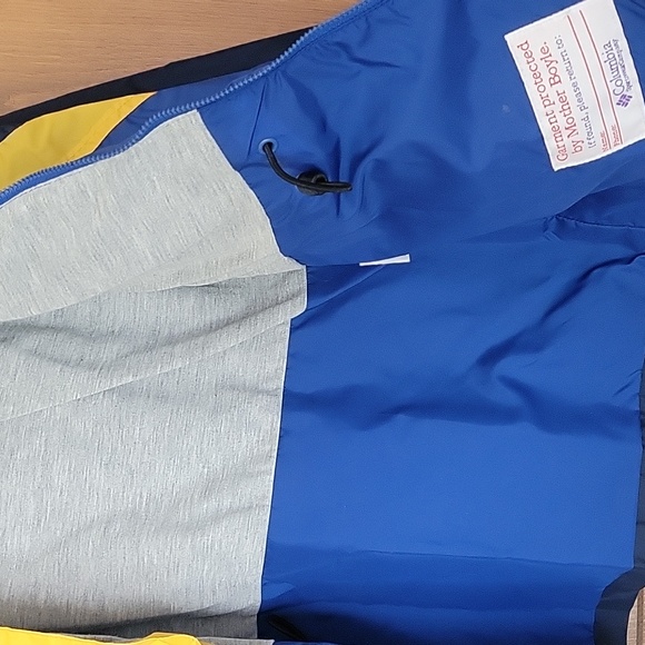 Columbia Lined Hooded Windbreaker Jacket Sz 10/12 - Picture 6 of 8